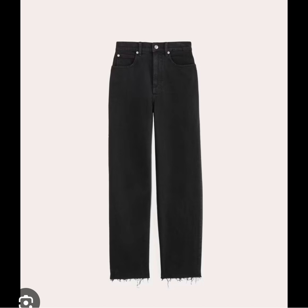 Everlane the way high 29 long distressed hem jeans
